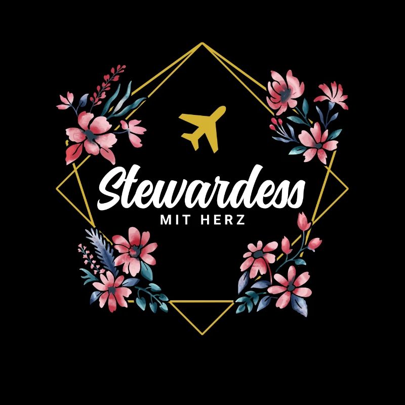 Stewardess mit Herz