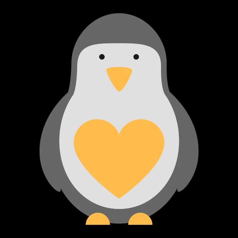 Pinguin mit Herz