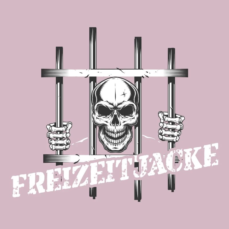 Freizeitjacke - Skelett hinter Gittern 1