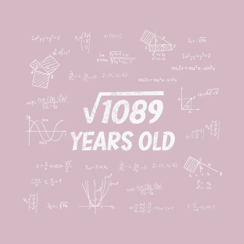 Square Root from 1089 - 33rd Birthday Math Nerd