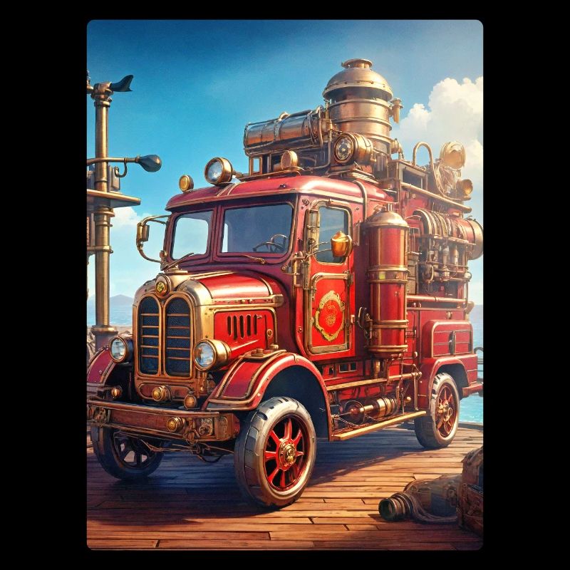 Camion de pompiers steampunk 1.11