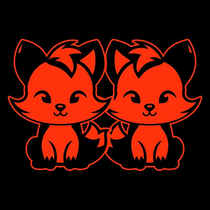 Renard mignon Mignon Bébé