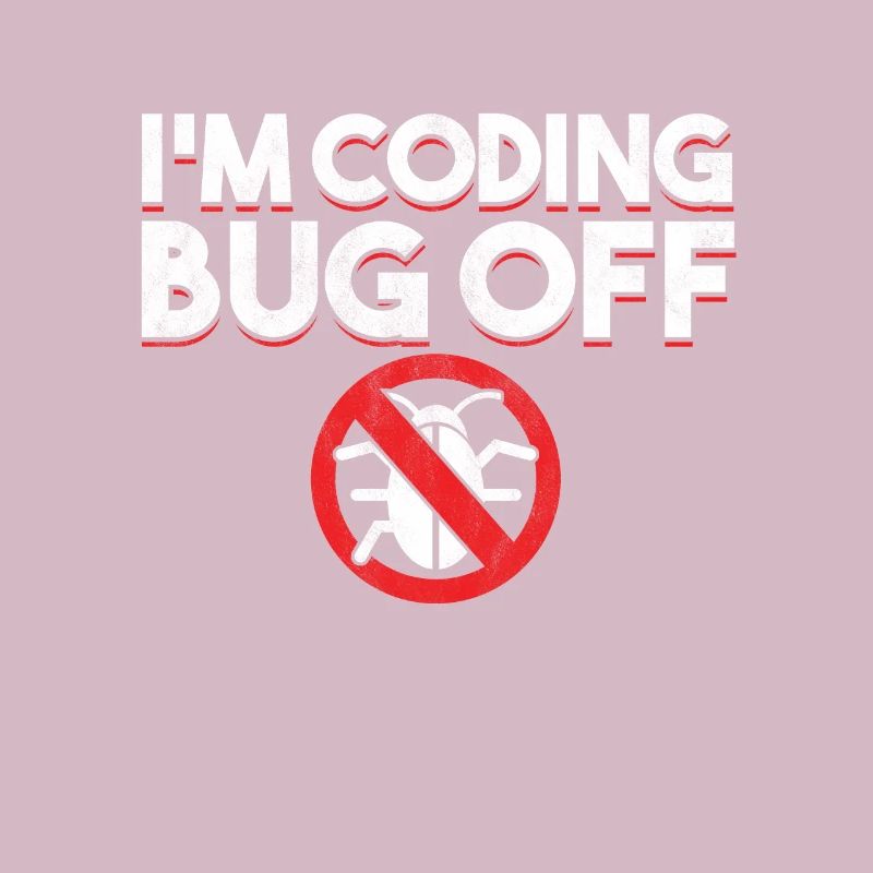 Ich bin Coding Bug Off Coder Programmierer Entwickler Geschenk