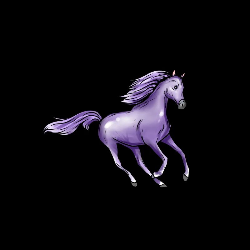 Lila Pferd