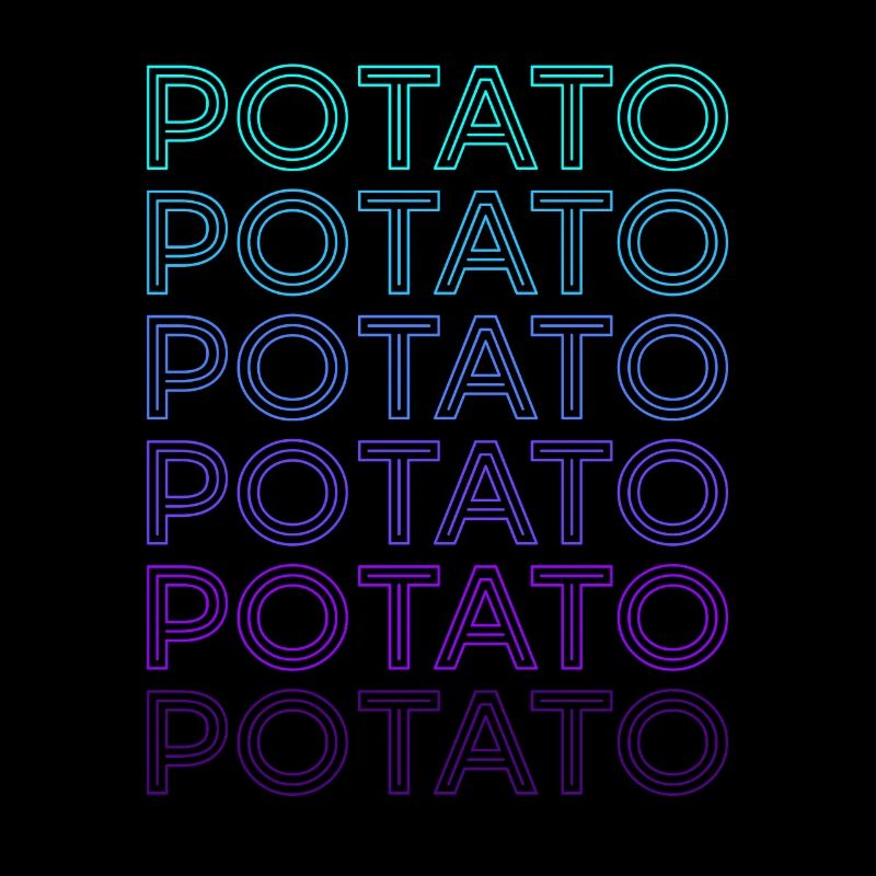 Pomme de terre rétro