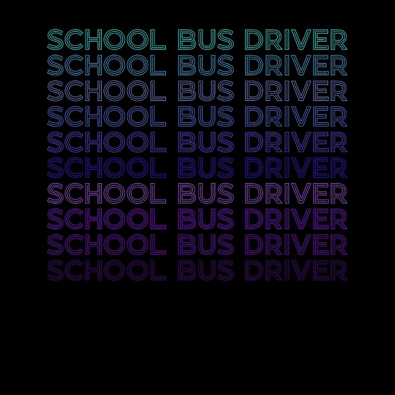 School bus driver Retro