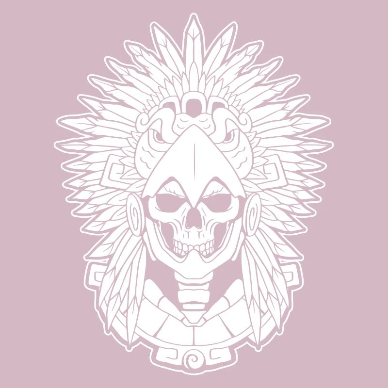 Aztèque Eagle Warrior Mayan Skull Inca