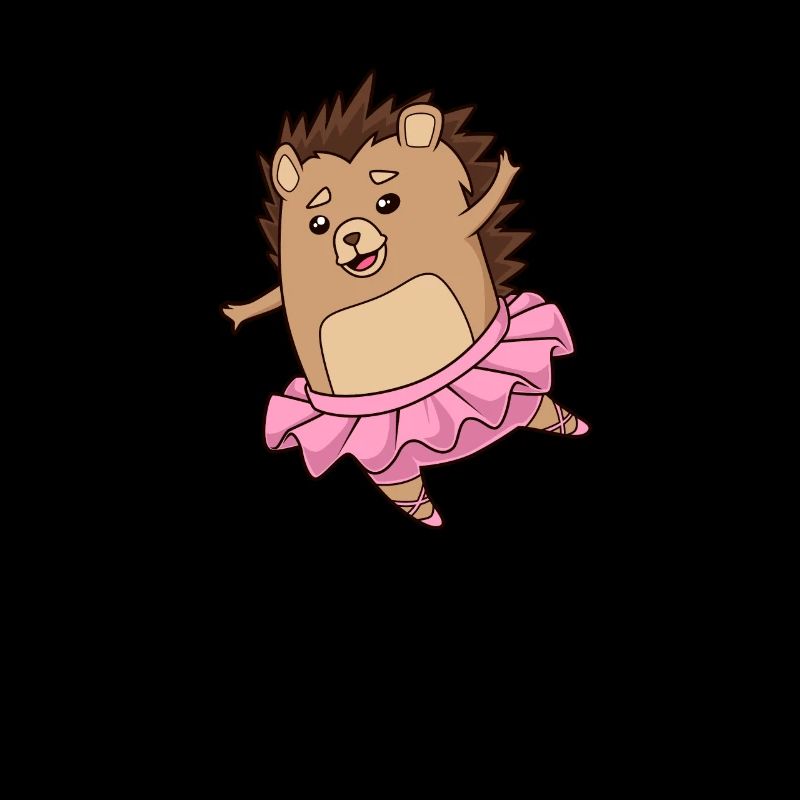 Comic Hedgehog Dances Ballet - Ballerine