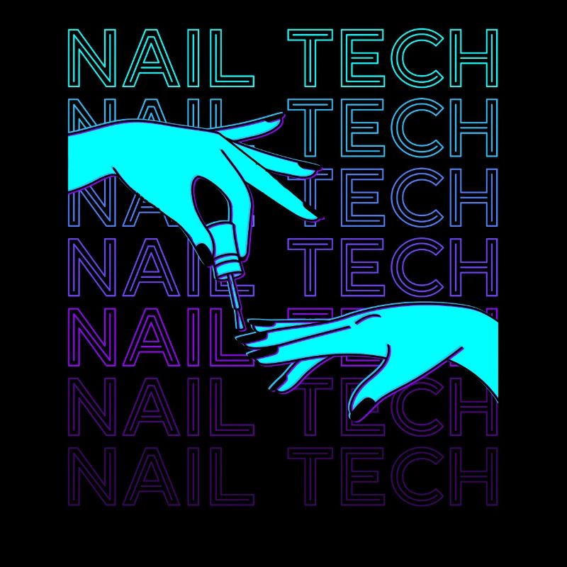 Nail Tech Nail Technician Manicurist Retro
