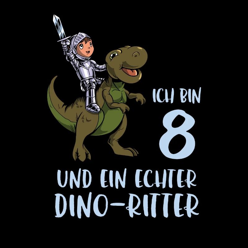 Geburtstagsshirt Dino Ritter - 8 Geburtstag Junge
