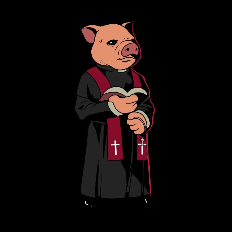 Pig Priest - Cochon avec Bible