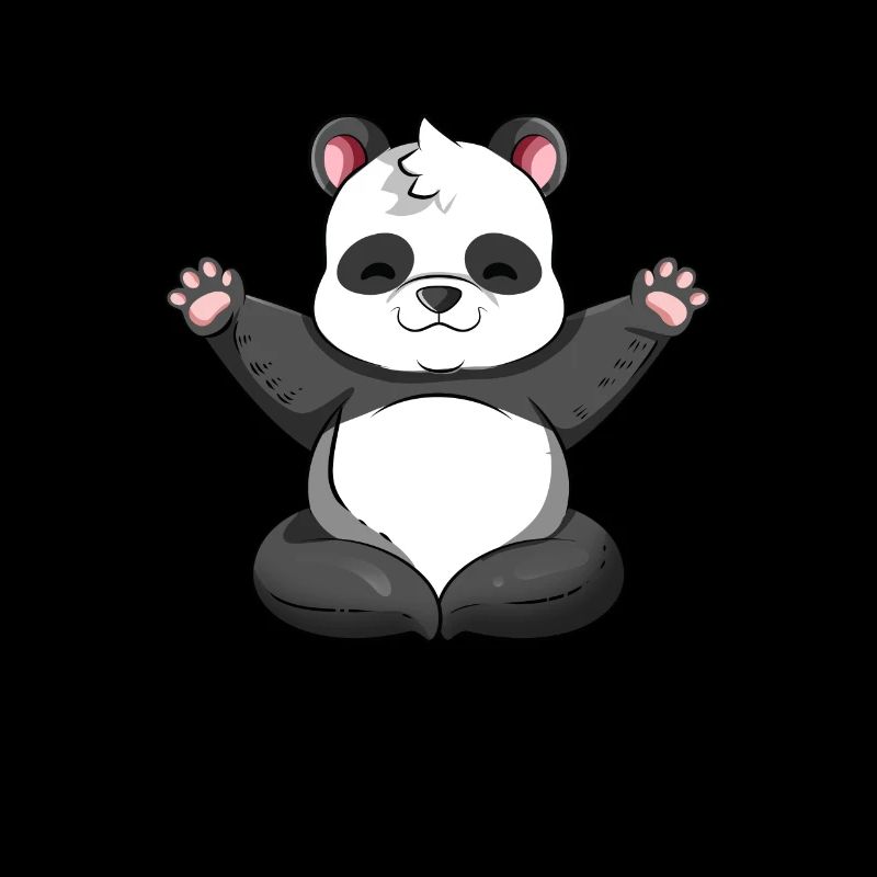 Panda de dessin animé