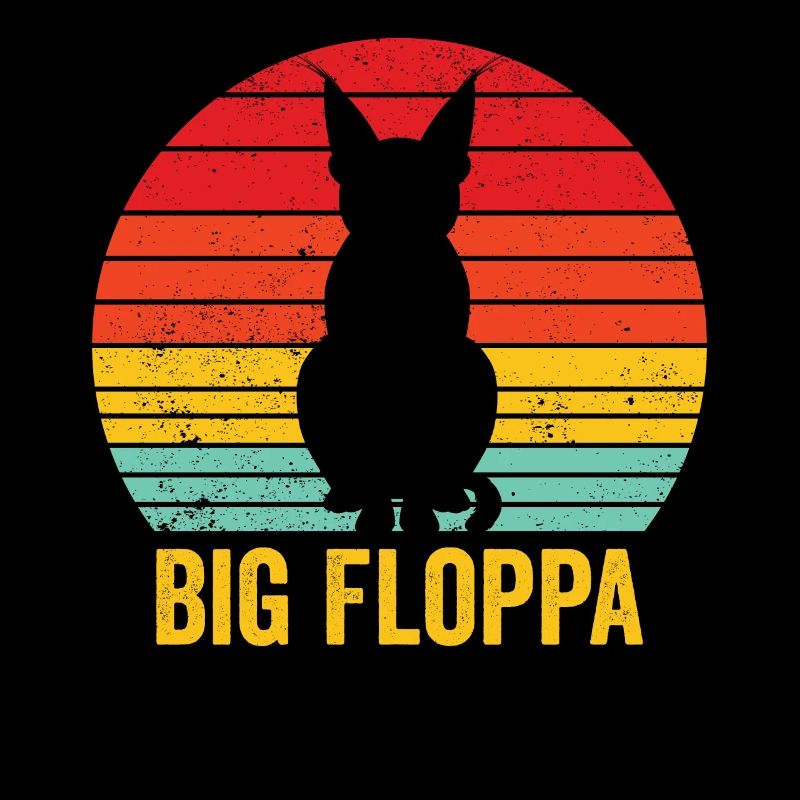 Big Floppa Karakal Katze Meme Retro