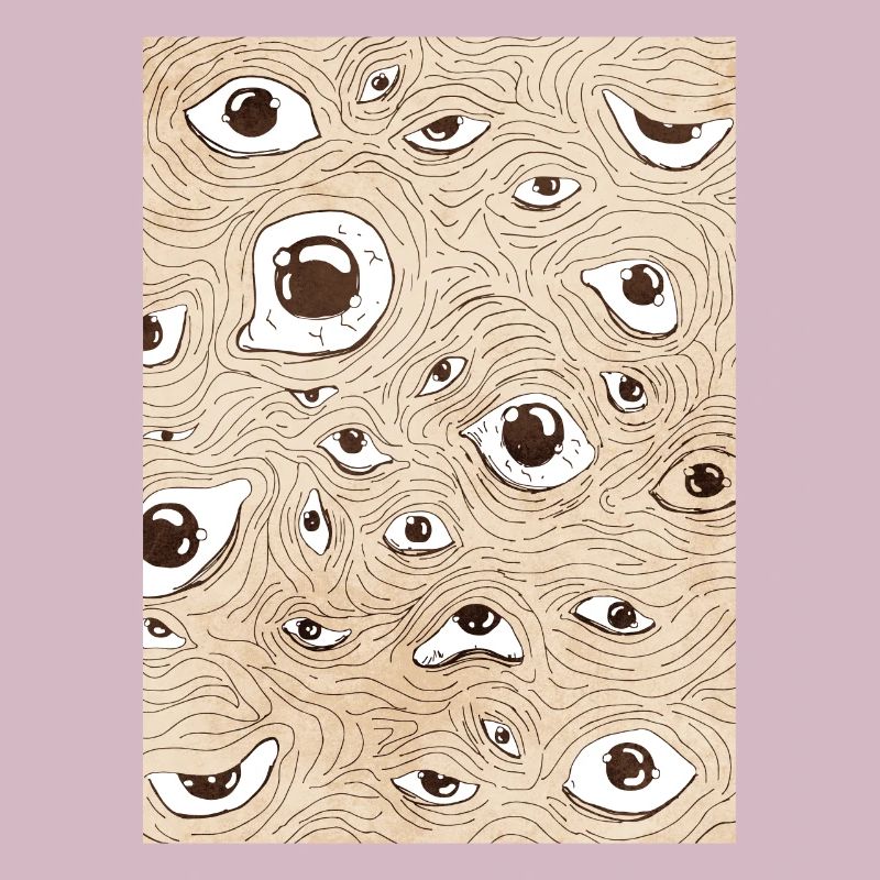 Weirdcore Aesthetic Eyes Pattern