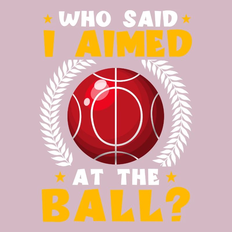 Funny bocce ball player