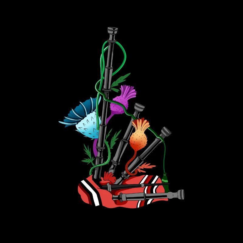 Chardon et cornemuse - Écosse