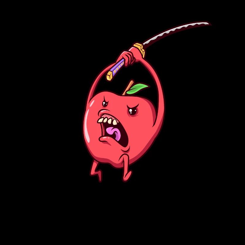 Rollenspiel-Charakter - Samurai - Apfel