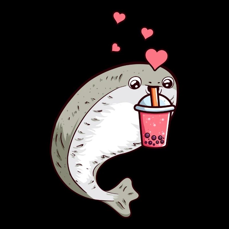 Sacabambaspis Fish Meme Boba Bubble Milk Tea