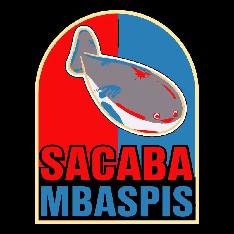 Fisch Meme Rot Blau