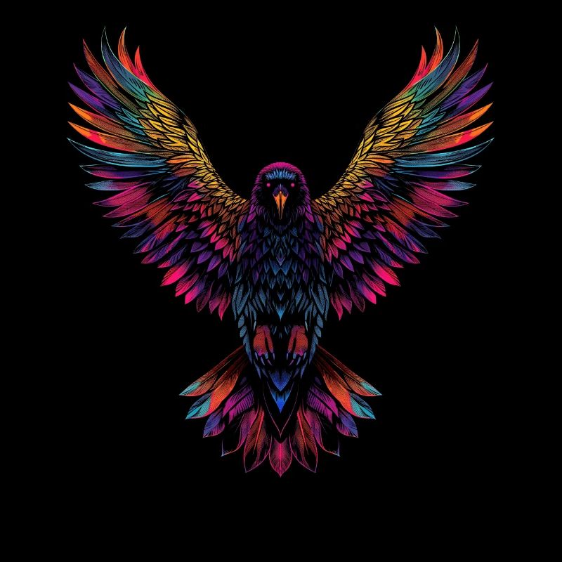 Krähe Rabe Vogel Pop Art