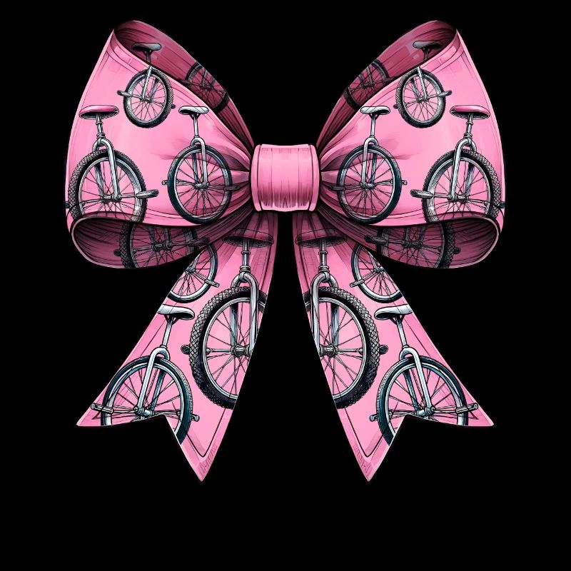 Coquette Bogen Einradfahren Einrad Muster Rosa