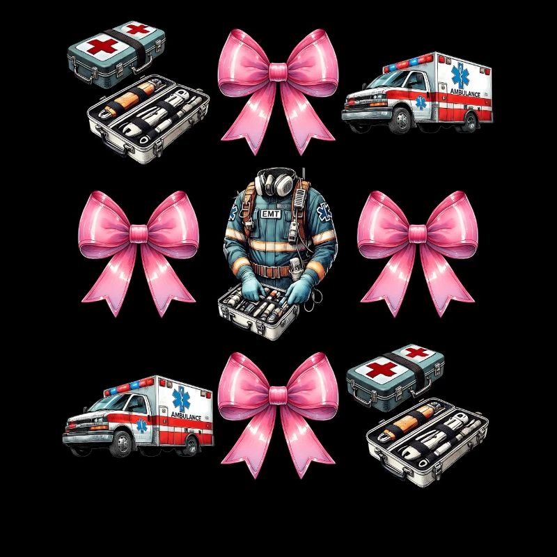 Coquette Bow EMT Emergency Medical Technician