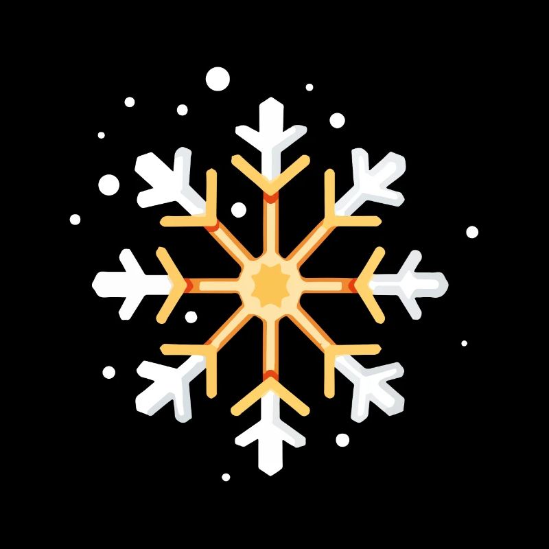 Symbole d’hiver flocon de neige