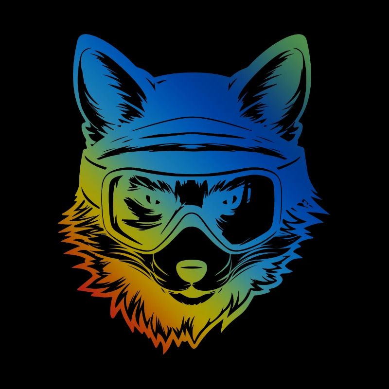 Fuchs Masque de ski Colorful