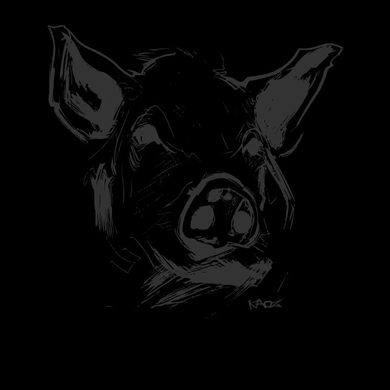 Portrait d’un cochon