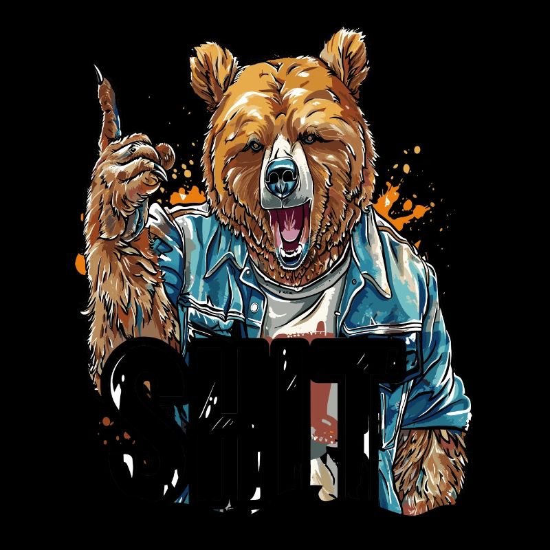 Bear Pointing Finger: This Is Funny Bear Poop