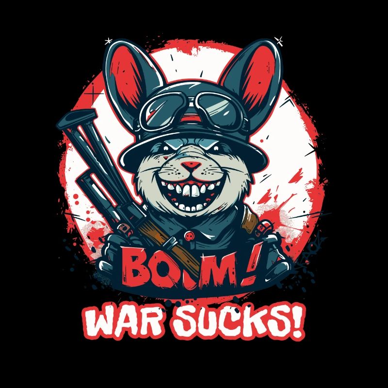 War is crap: Soldier, Explosion, Bunny