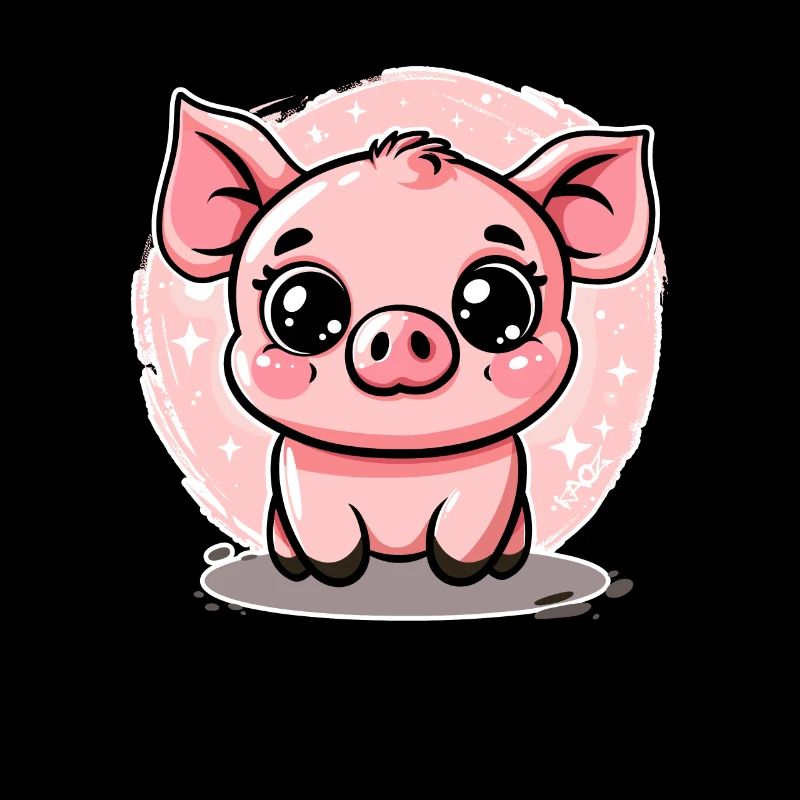 Mignon petit cochon porcelet cochon