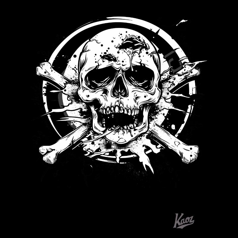 Trash Core: Totenköpfe und Knochen