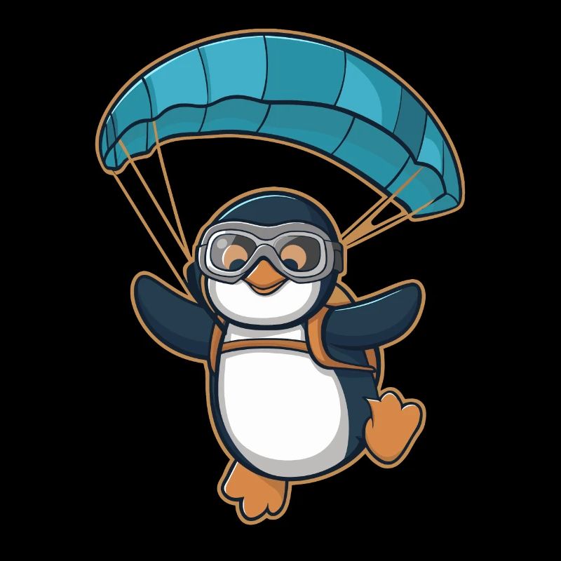 Parachutisme pingouin dans l’aventure