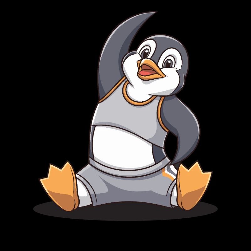 Aventure de remise en forme avec un drôle de pingouin