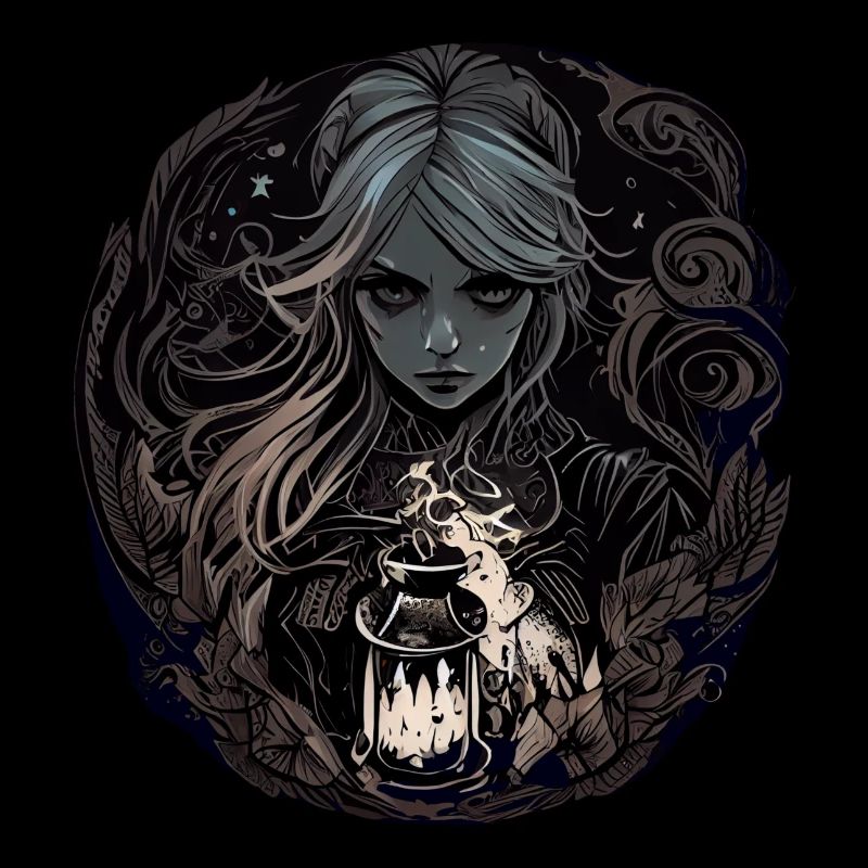 Düstere wunderschöne Hexe / Wicca