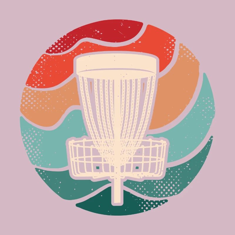 Discgolfer rétro disc golf player disc golf