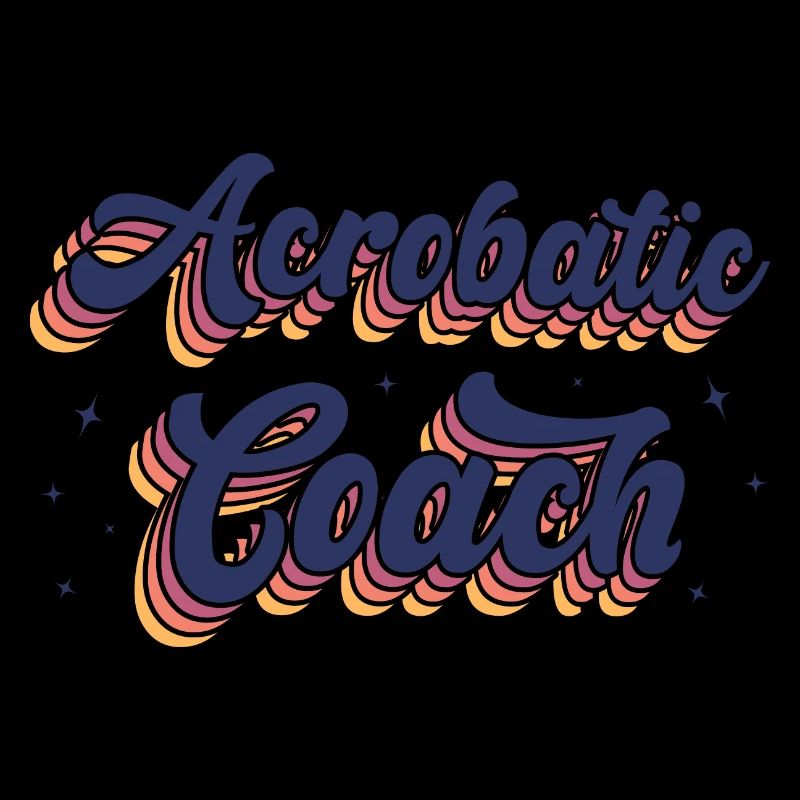 Retro Graphic Gymnast Gymnastics Acrobat Acrobatic