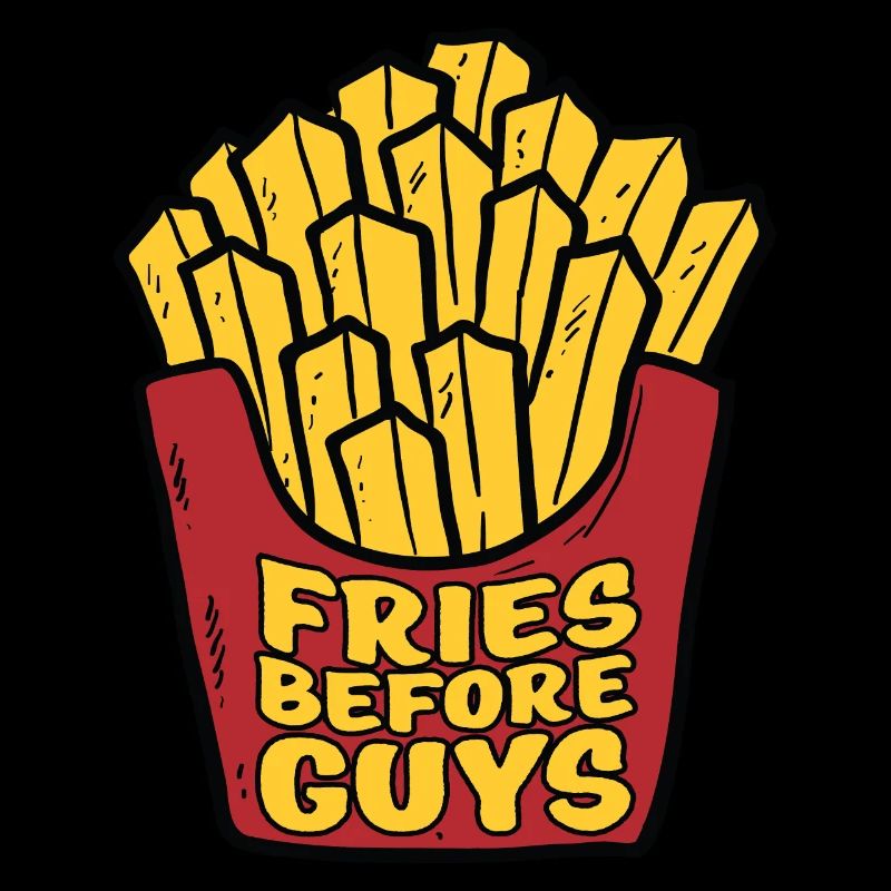 Frites devant les mecs