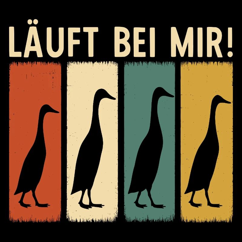 Laufenten - Läuft bei mir - Laufenten Retro Design