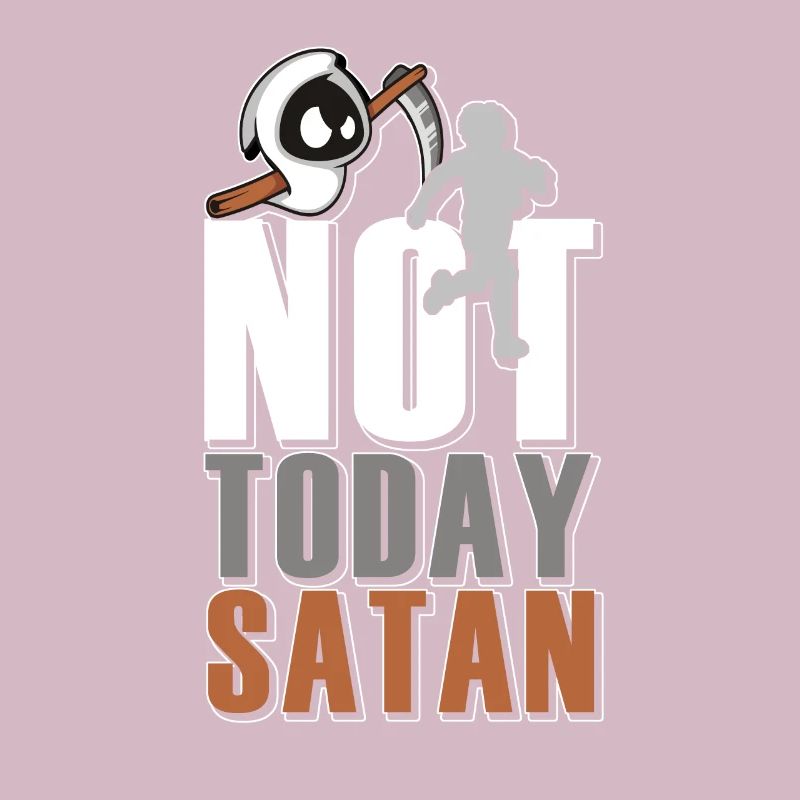 Pas aujourd'hui Satan jogging cadeau de course