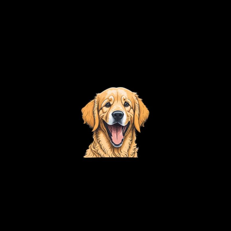 Golden Retrievers Where Drool Meets Dignity GR Dog