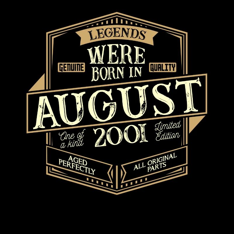 August 2001 Geburtstag Mann