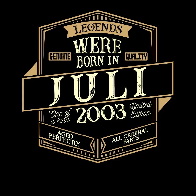 Juli 2003 Geburtstag Mann