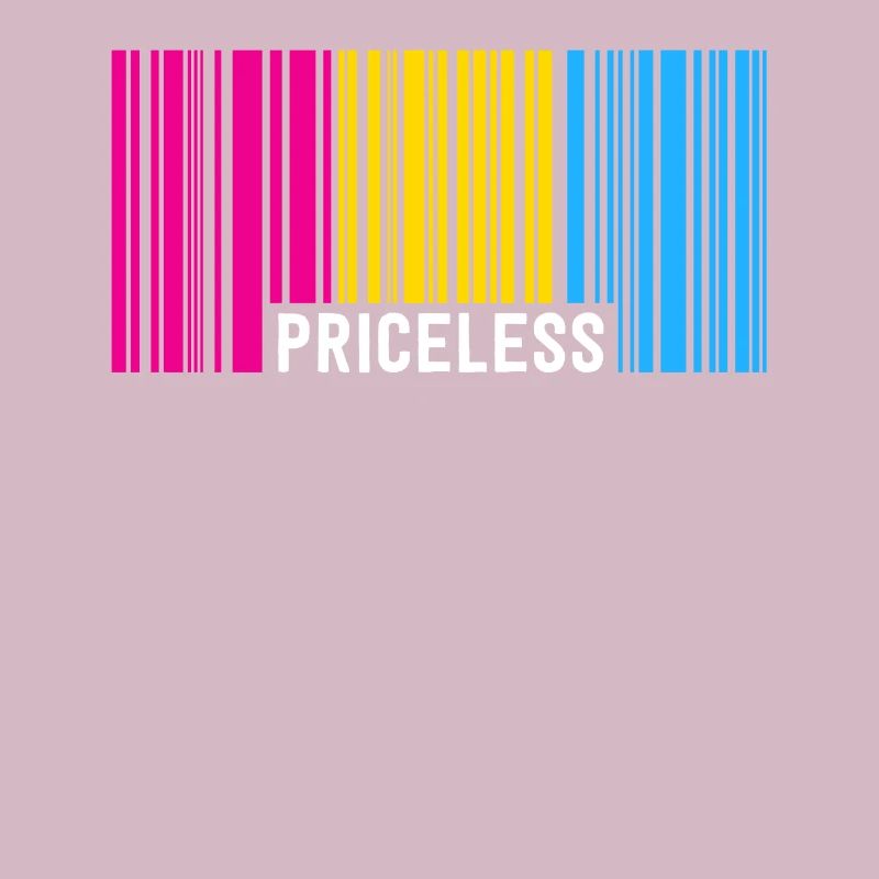 Priceless Pansexual Pride Barcode Subtle Pan