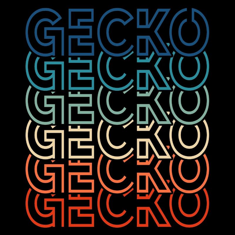 Vintage Reptile 80s Retro Gecko Text Lizard Owner