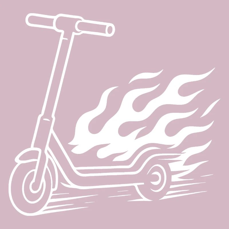 E-Scooter Design – Speed & Feuerschweif