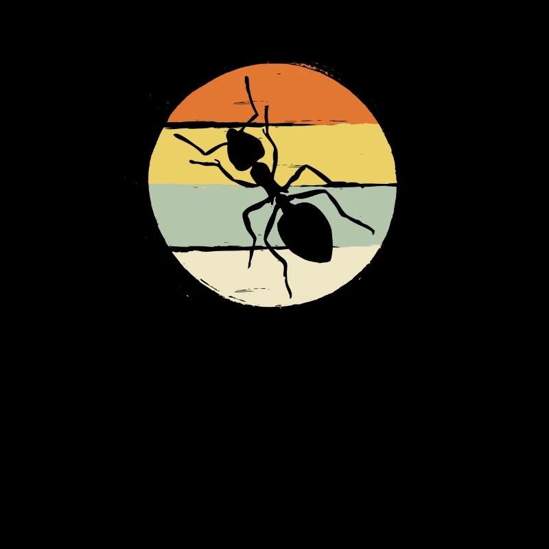 Ants insect retro nature animals anthill
