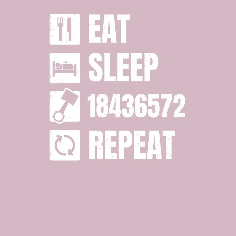 V8 Engine Eat Sleep 18436572 Repeat Gift