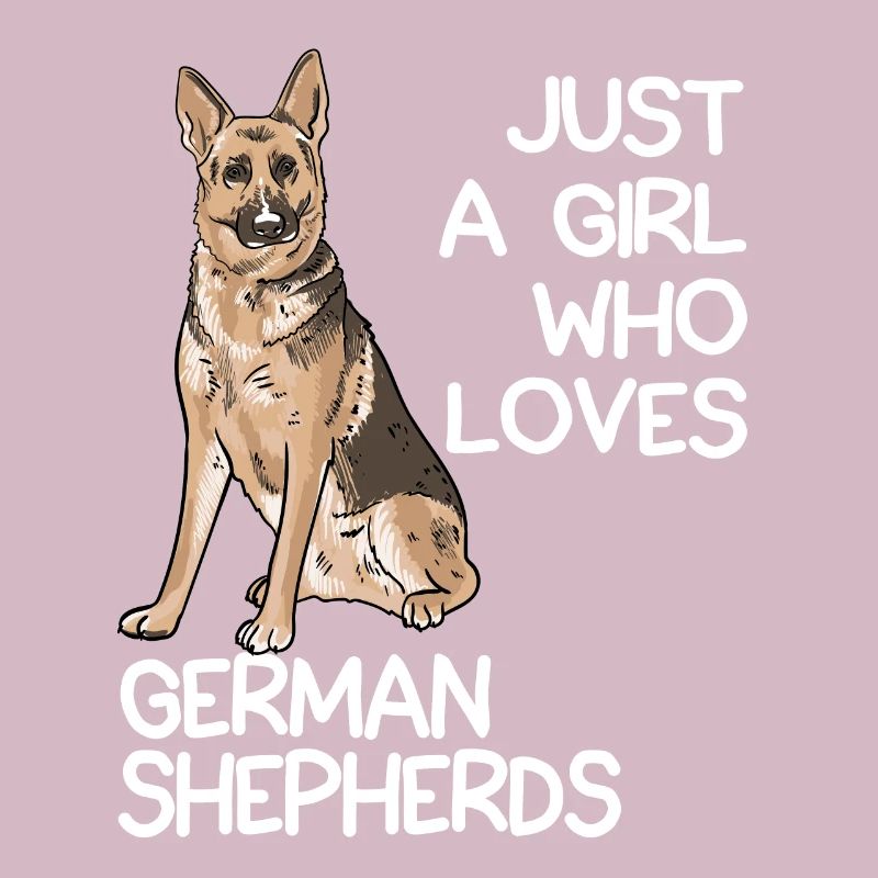 Nur ein Mädchen, das Deutsche Schäferhunde liebt